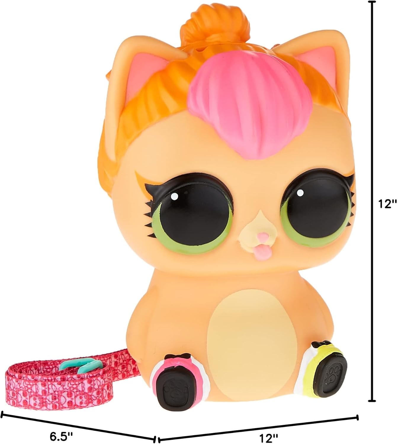LOL Surprise Big Pet Neon Kitty con 15 Sorpresas Incluyendo Gafas