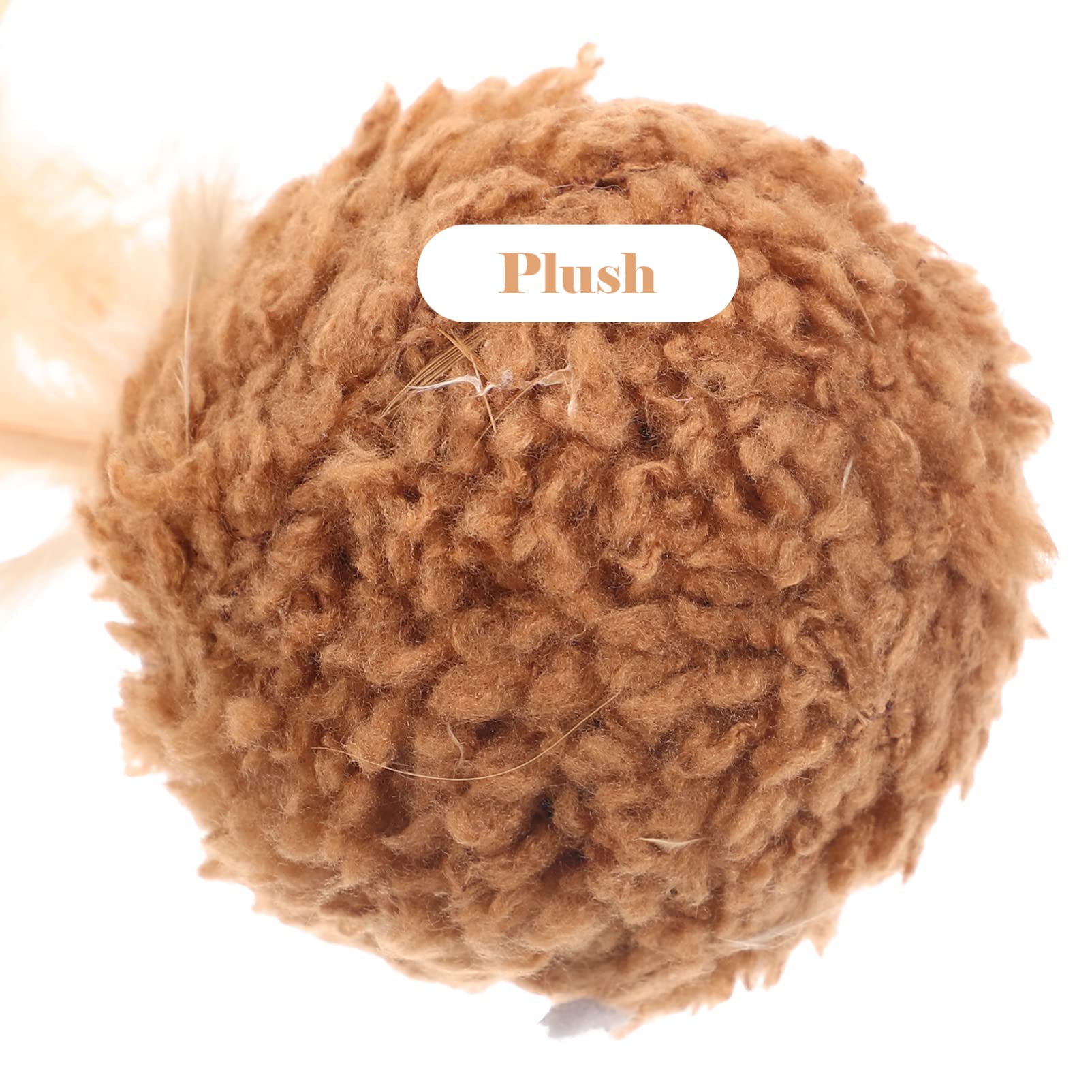 Kisangel 45piezas Juguete Interactivo para Gatos De De Juguete De Peluche y Cascabeles Estimula La Curiosidad y Diversión De Tu Gatito
