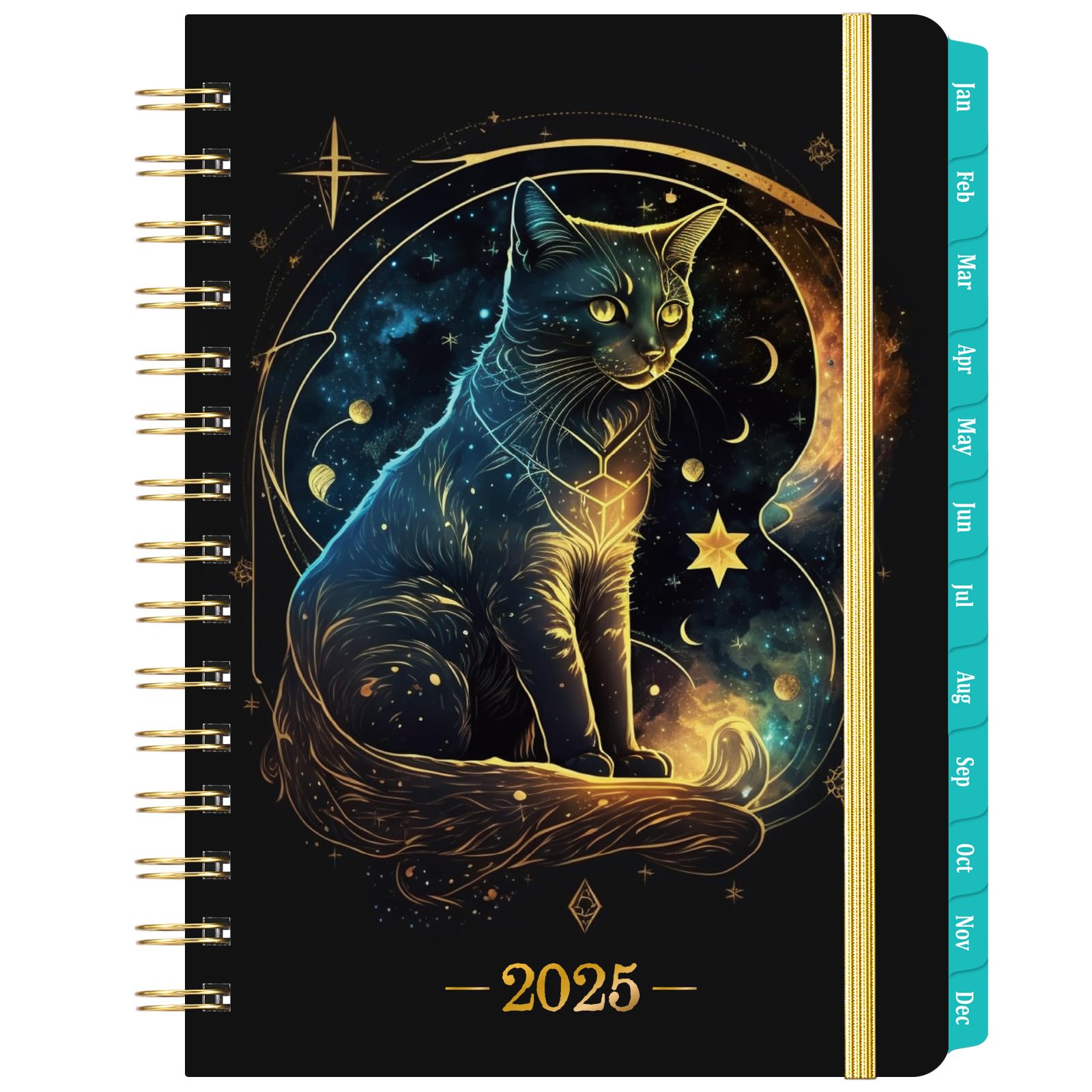 2026 Planner - 2026 Planner Weekly and Monthly, Planner 2026 with Tabs, Jan. 2026 - Dec. 2026, 2026 Calendar Monthly Planner, 8.4" x 6.3", Back Pocket + Thick Paper + Twin-Wire Binding - Cat Planner