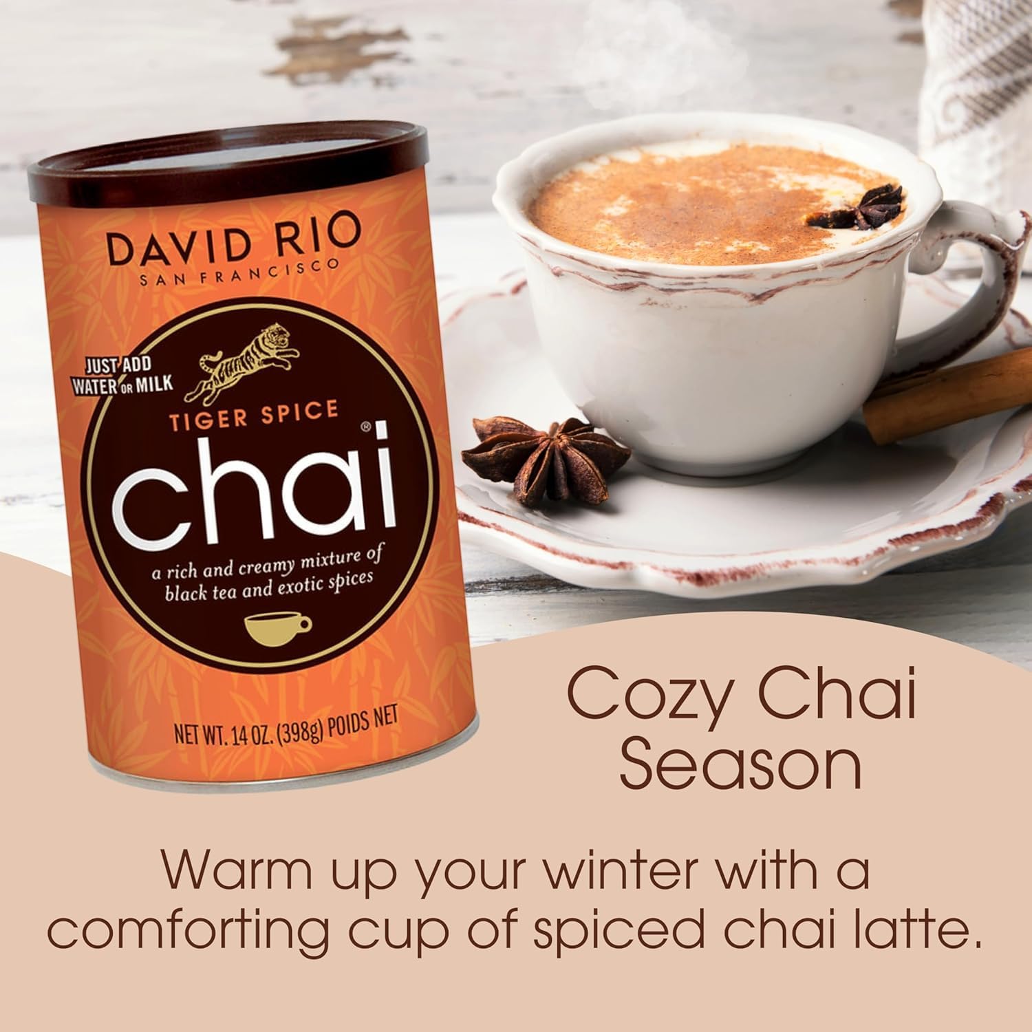 David Rio Consumer Chai Epice Tigre, 1 Paquet (1 X 398 G)