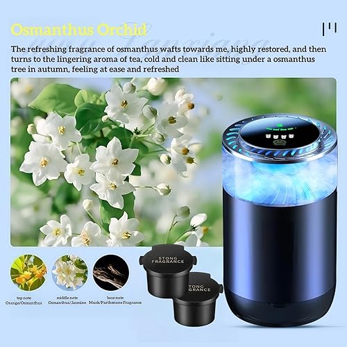 Miniatura 2 de Difusor inteligente para automóvil, difusor de aroma de luz colorida, ambientador de aire de auto de encendidoapagado automático, intensidad