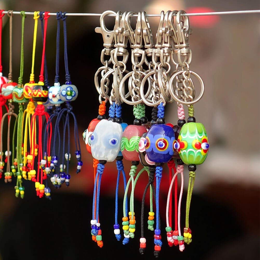 DIY Crafts Pack of 36 Pcs Set, Equal Ratio Tassel Keychain Jump Ring, Jump Rings Faux (Pack of 36 Pcs Set, Equal Ratio Tassel Keychain Jump Ring) 3