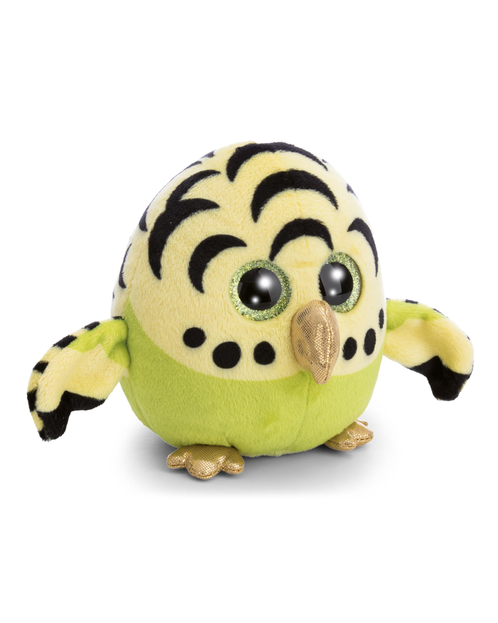 NICI GLUBSCHIS Bobbolito the Baby Budgie Soft Toy, 13 cm, Green - 63052