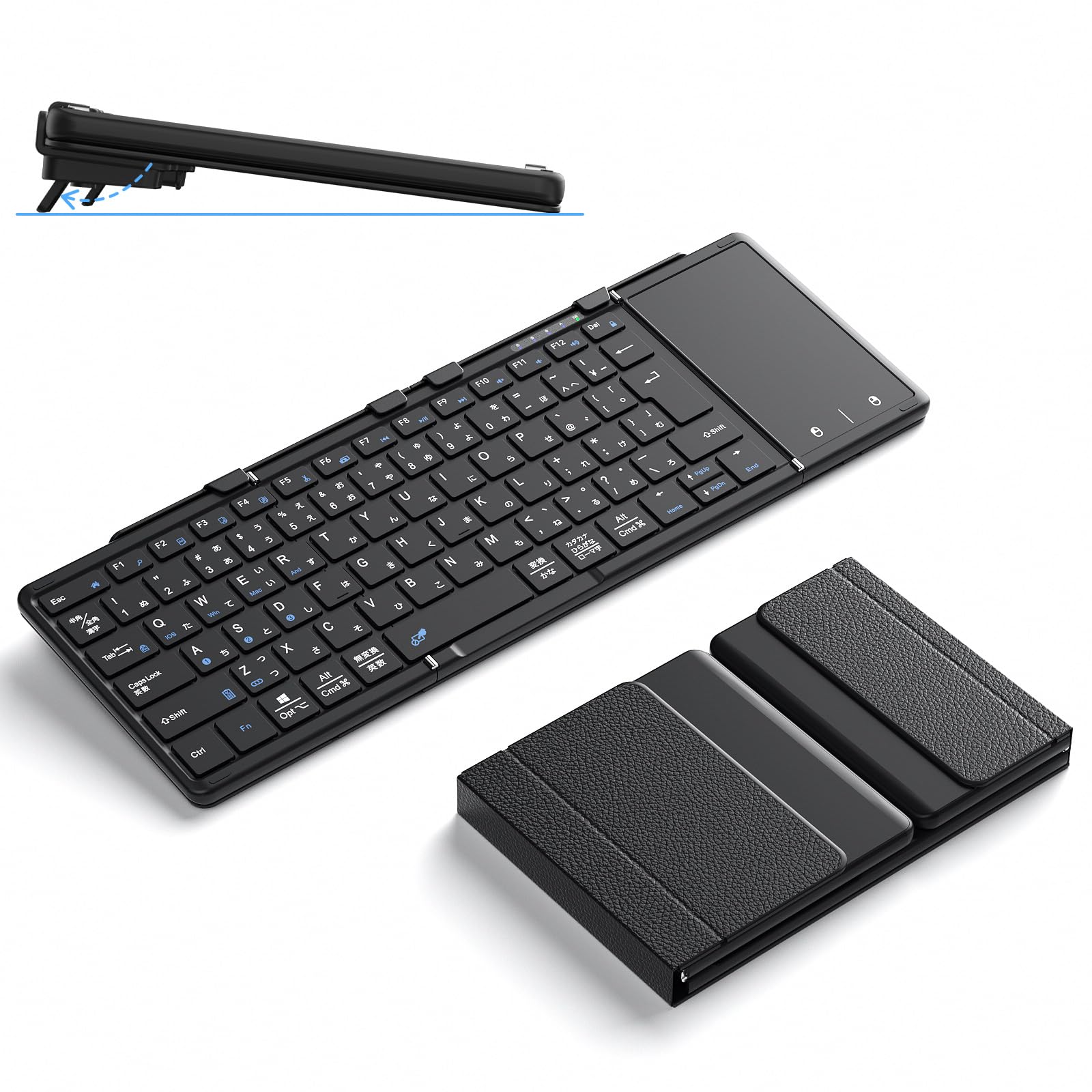 Amazon | Omikamo 折り畳み ワイヤレス キーボード スタンド付き JIS