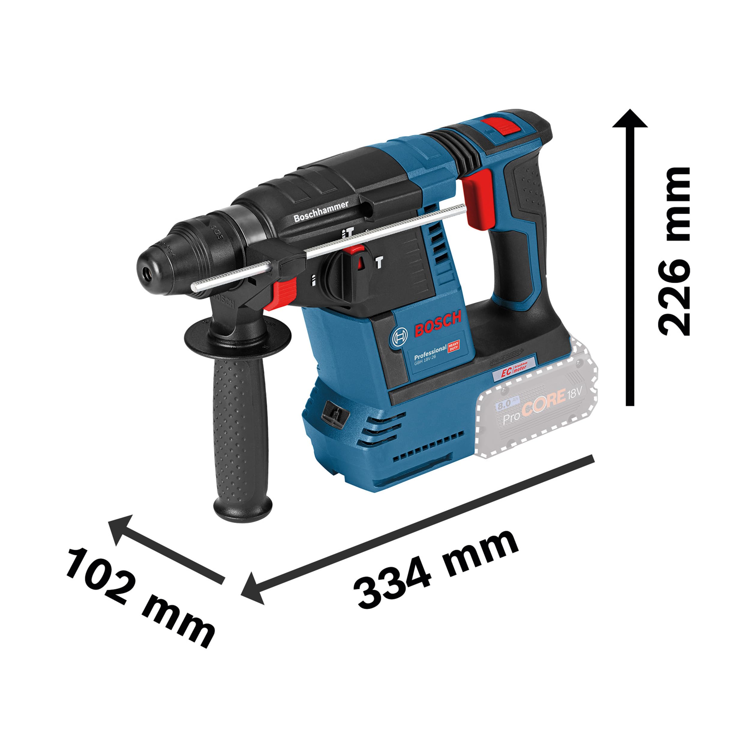 Bosch GSR 18V-65 GDX 18V-285 GBH 18V-26 GWS 18V-11 Kit combiné 18V 5.0Ah 5.5Ah L-BOXX 136