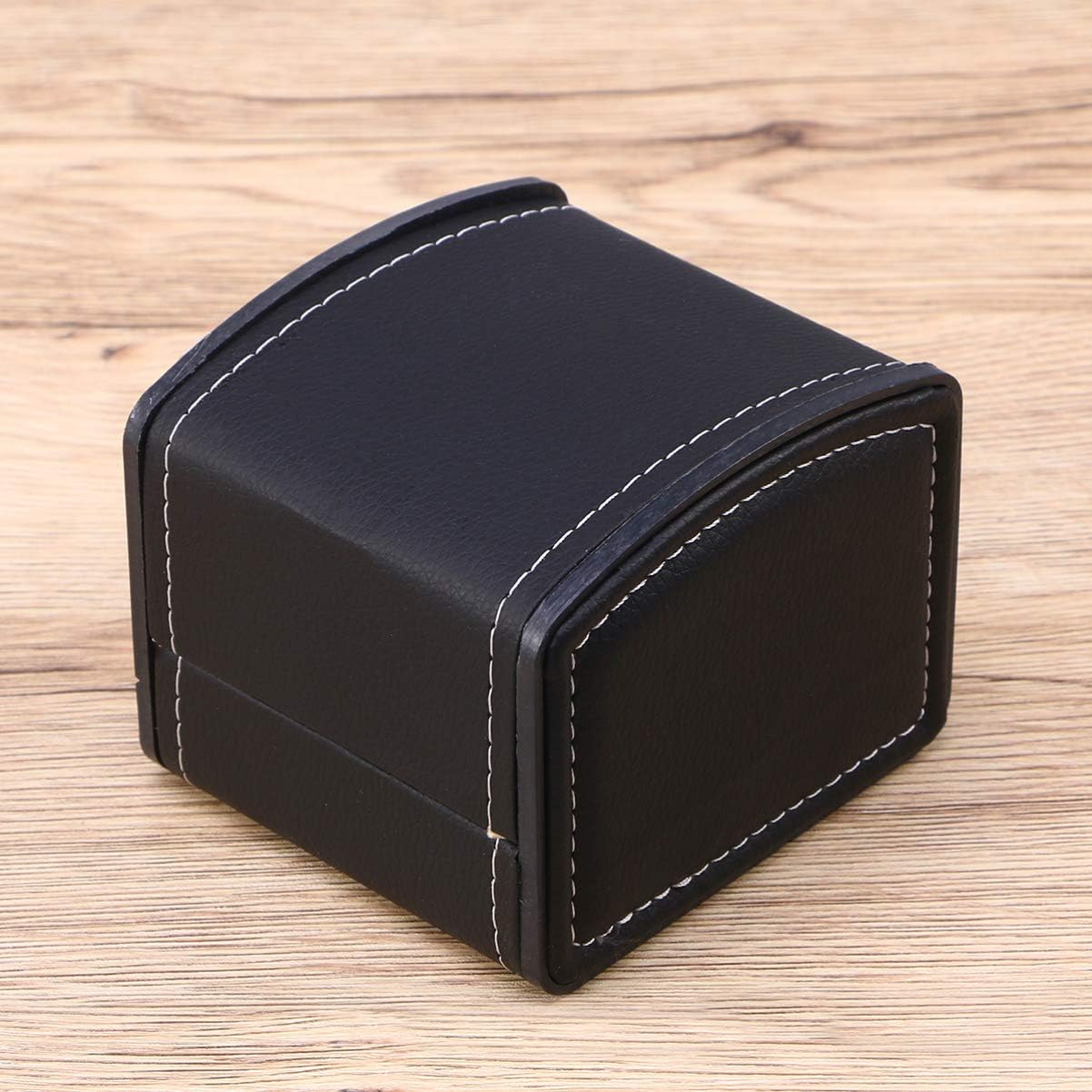 ULTECHNOVO Watch Travel Case Jewelry Storage Organizer Bracelet Holder Single Watch Box for Mens Watches Jewelry Bracelet Necklace Gift Box Black - Image 4