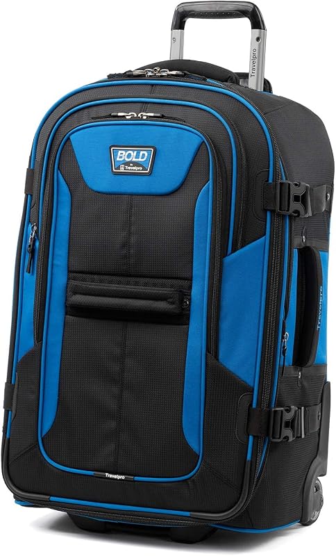 Travelpro Bold Softside Checked Rollaboard, azul/negro, 25 pulgadas