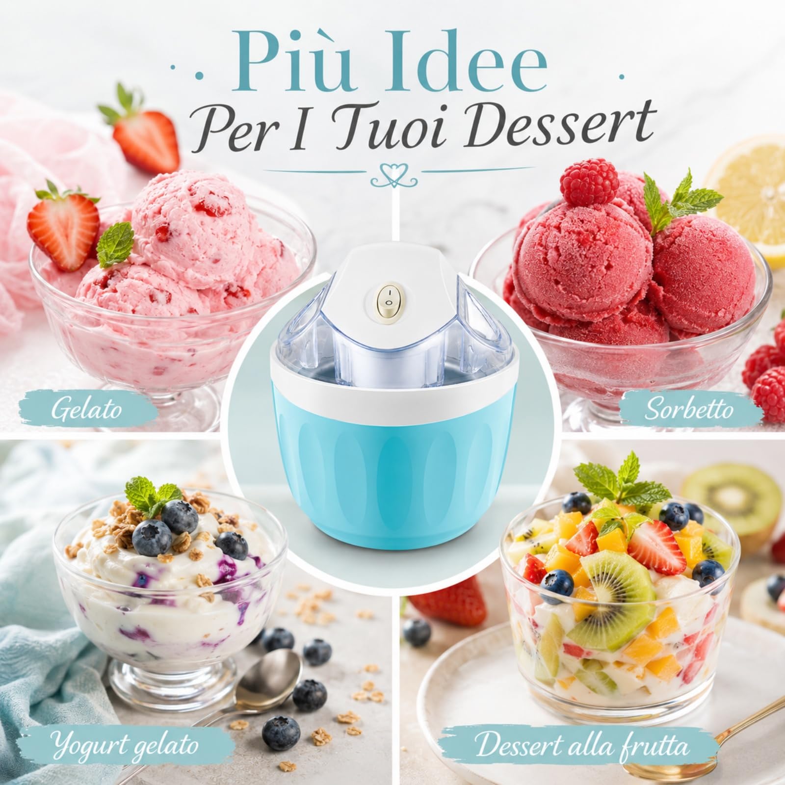 Mini Gelatiera Portatile, Mini Macchina per Gelato，#C