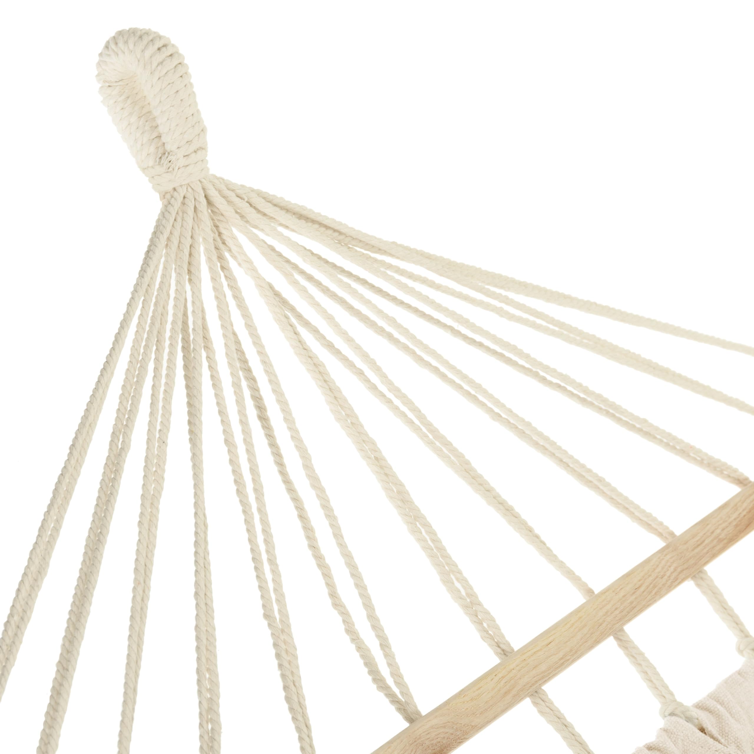 Amaca 200 x 150 cm, fino a 200 kg, per esterni, doppia amaca per 1-2 persone, in cotone con cuscino per giardino, balcone, terrazza, traspirante, per bambini e adulti, grigio