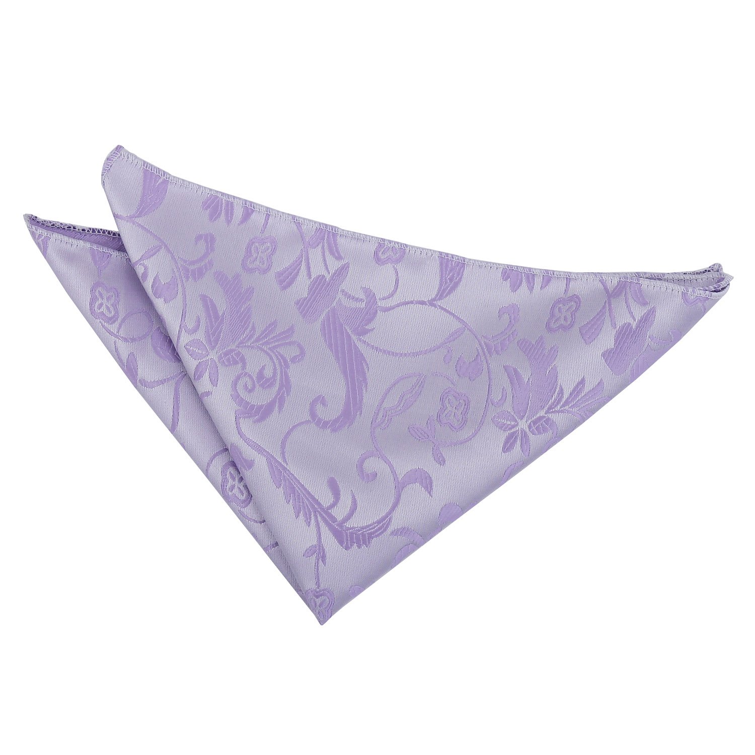 Dqt Men's Lilac Passion Floral Jacquard Pocket Square – Wedding, Business & Formal –