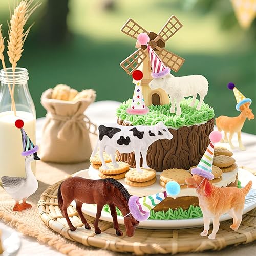 Miniatura 46 de Hooqict 26 piezas de decoraciones de pasteles de los años 80 y 90, decoraciones retro de los años 80 de hip hop con bolas de purpurina para cupcakes