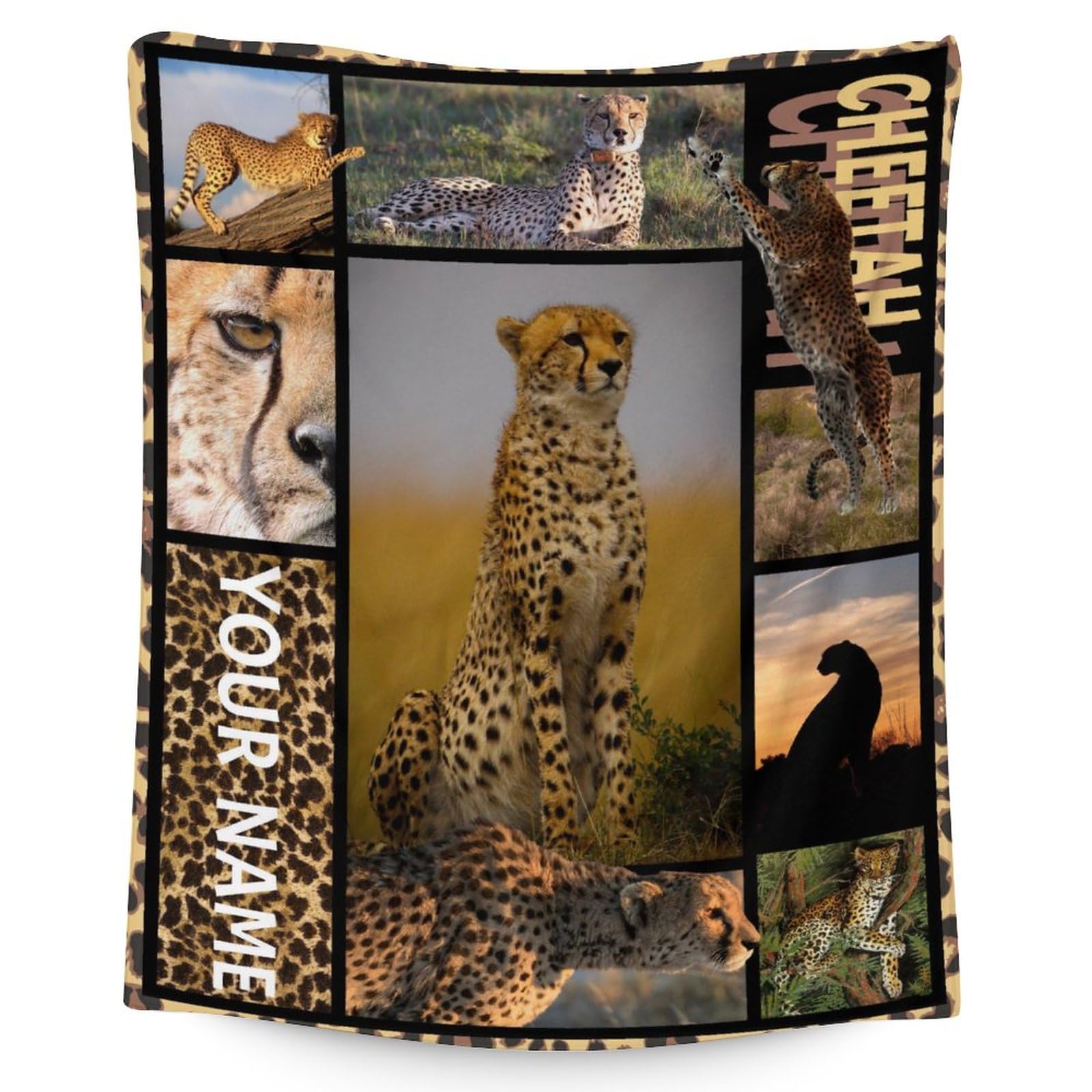 Small Blanket, Cheetah Ombre