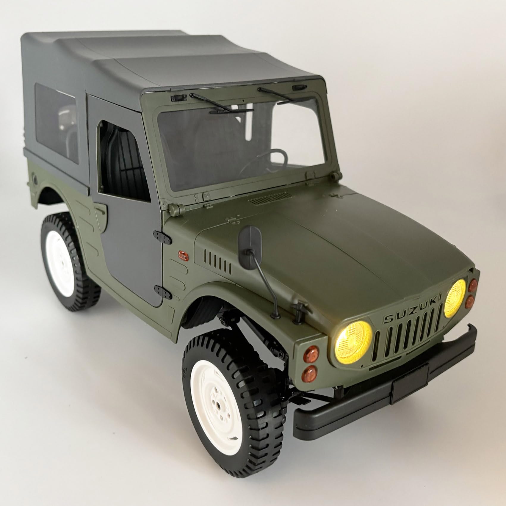 WPLDEWAN WPL C84 RC Rock Crawler RC Truck 4x4 1/10 Escala Remoto Camión Off Road RTR Todo Terreno con Motor 370 Proporcional Acelerador Dirección Leaf Spring Chasis Hobby Grado