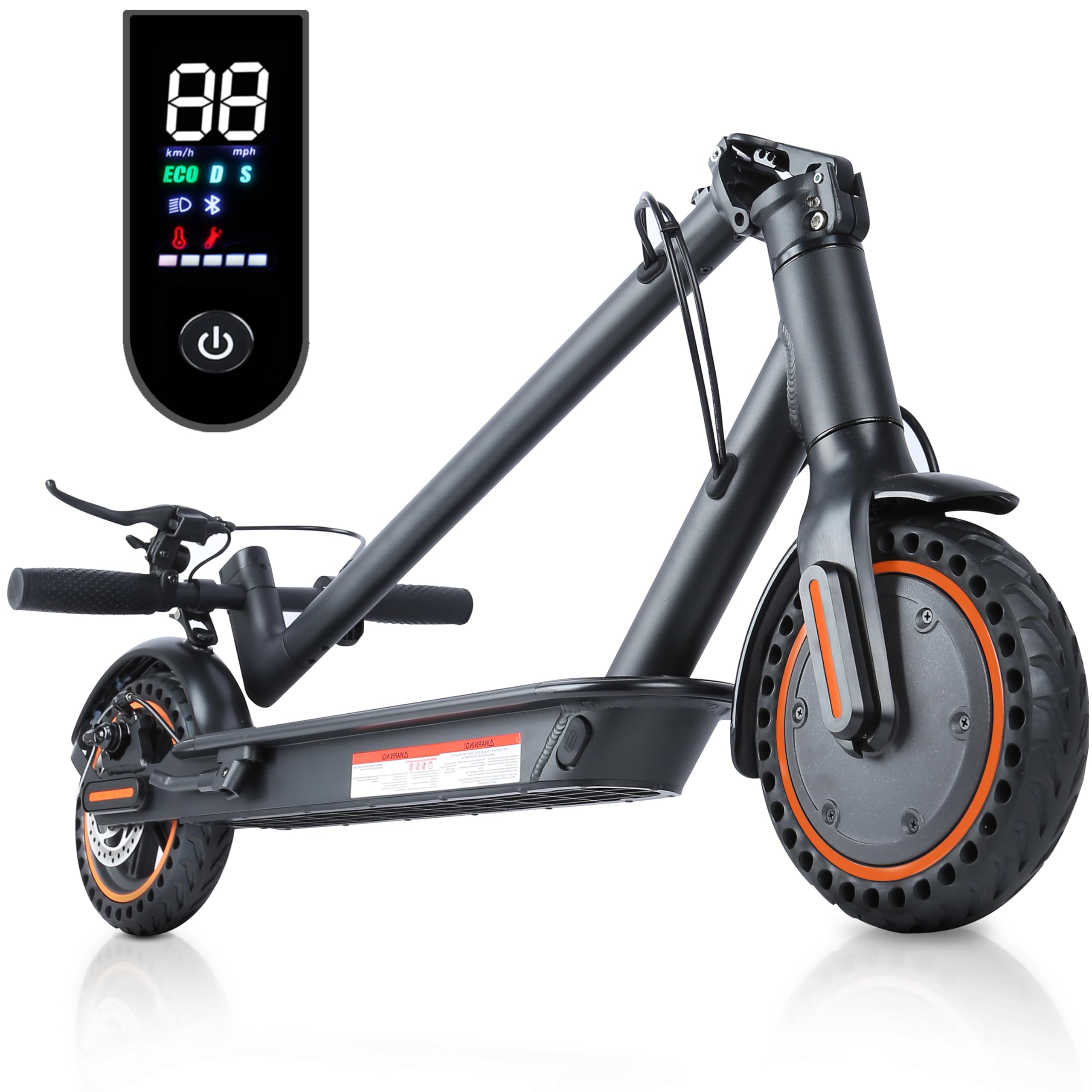 Trottinette Electrique Adulte, Simple et à la Mode pour Les Adultes Contrôle par Application, Autonomie 25-30KM, Freins EABS + Disque, 3 Modes + Cruise, Pliable, Alliage d'Aluminium, Lumières,