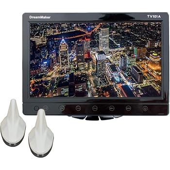 amazon co jp カーテレビ カーtv 10 1インチ フルセグ シャークアンテナセット ホワイト 車載テレビ 大画面 hdmi スタンド付 tv101b 家電 カメラ