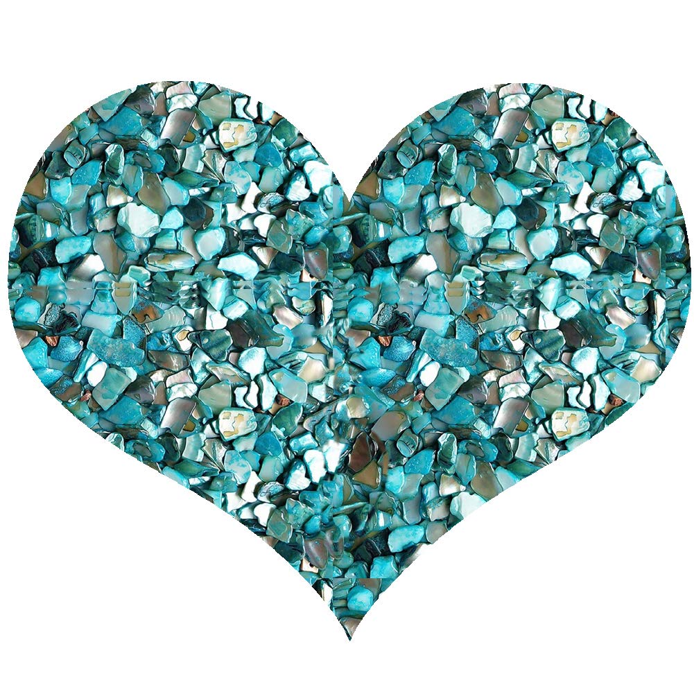 luckybaby shell Crushed Seashell,Coloful for Crafts,DIY,Home Decor,Vase Fillers (Blue)