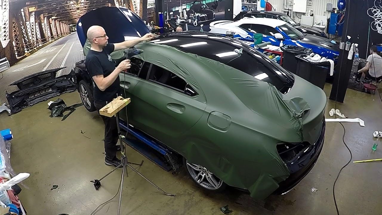 HOME13™ Dark Olive Green Matte Vinyl Wrap for Car & Bike Self Adhesive Vinyl Wrap Sheet Sticker & Decal Roll Film for Auto Car Vehicle and Motorcycle (12x60 Inches, Dark Olive Green) 2