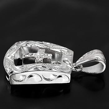 ハワイアンジュエリー クロス スクエア プレート プルメリア