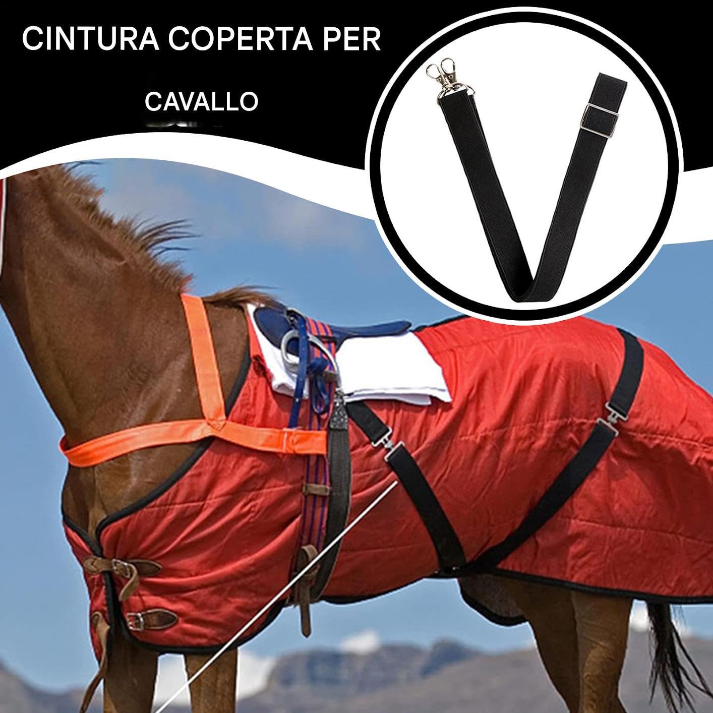 Cinturini Per Gambe Di Coperta Per | Cinturini Regolabili per Coperte Equine,A Sgancio Rapido Cintura Equestre Da Equitazione Per Uso In Fattoria E Prateria