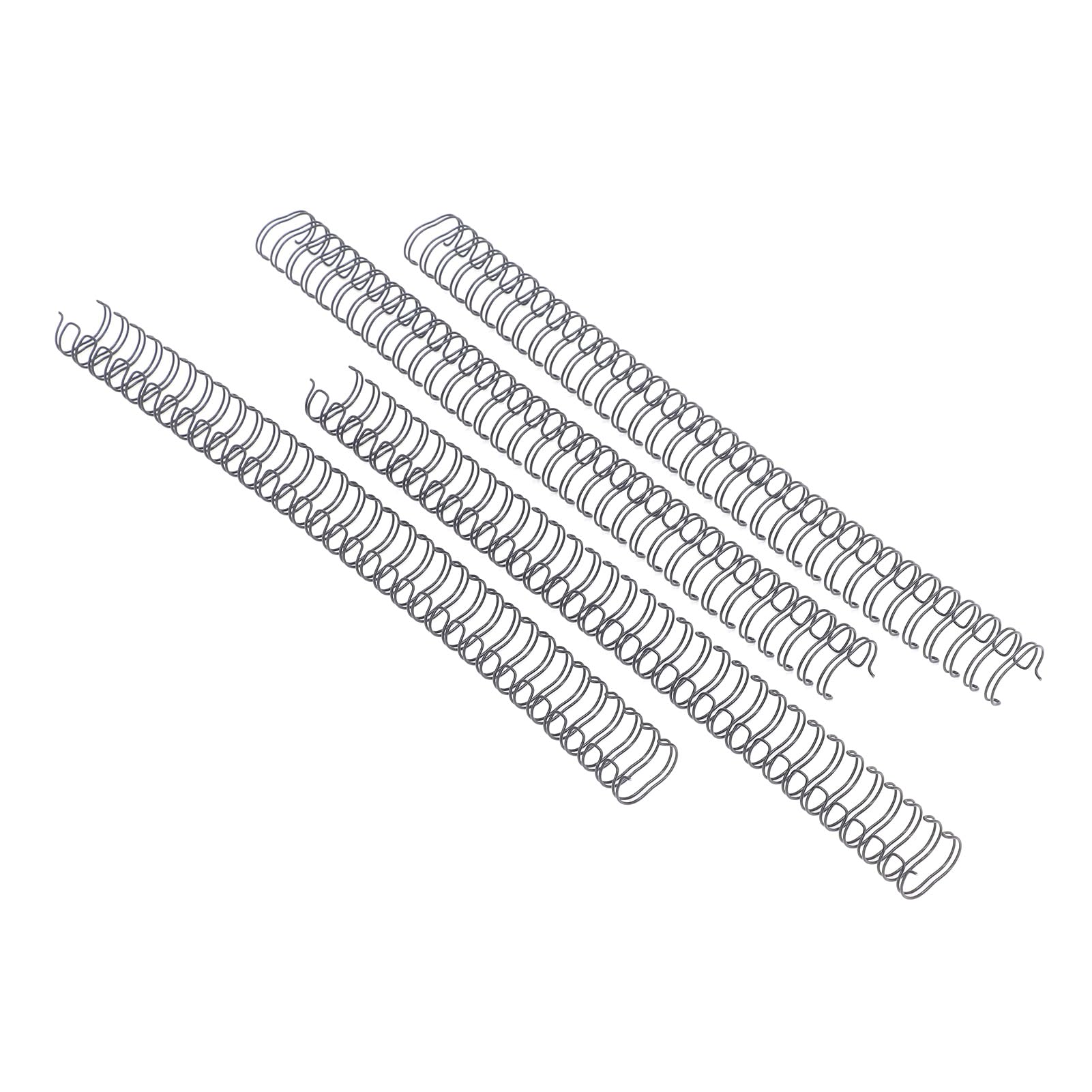 Dorso per Rilegatura in Filo Metallico, Rivestimento in Nylon per Filo di Rilegatura A4 Capacità 120 Fogli 34 Anelli 9/16 Pollici 100 Pezzi per Documenti per Studenti (BLACK)