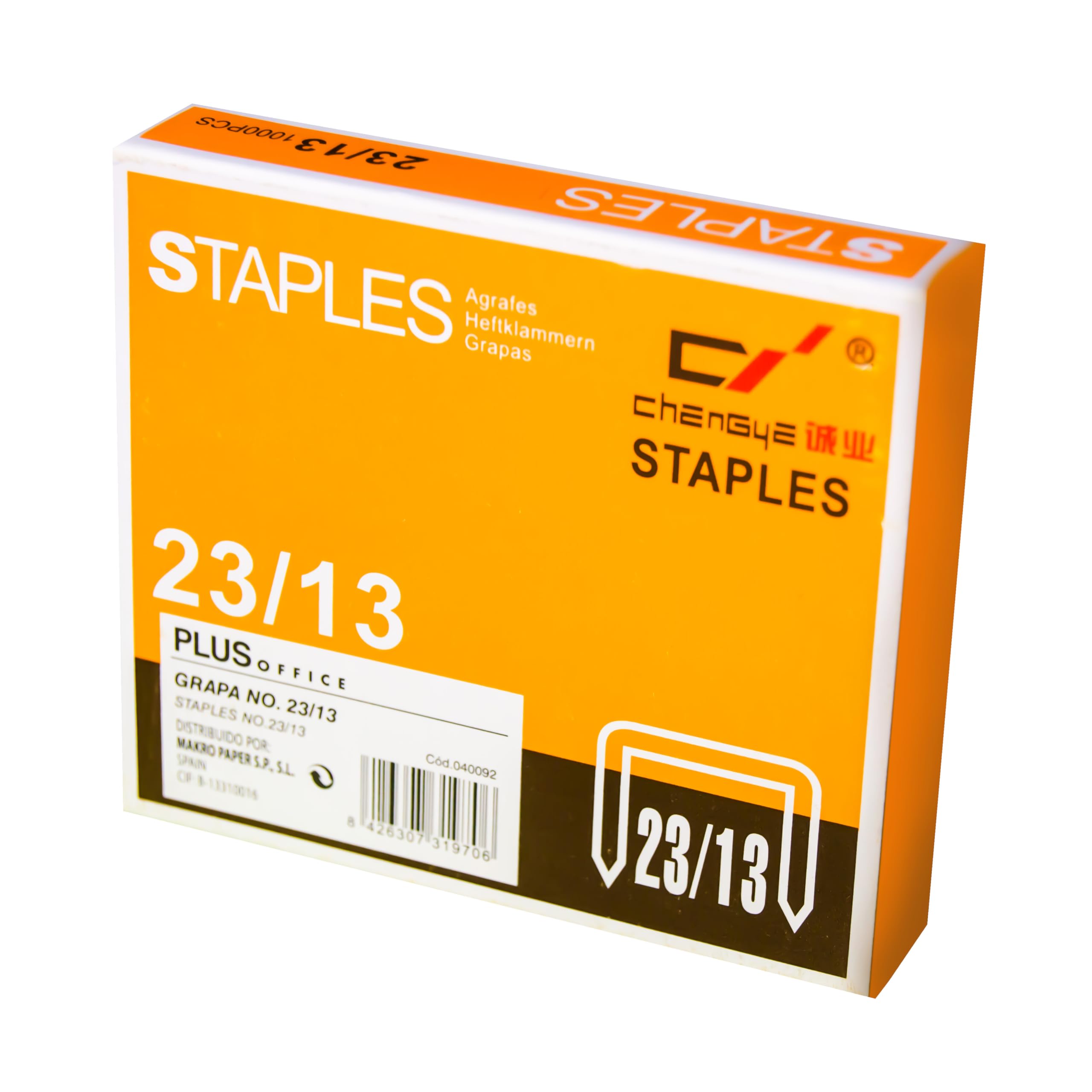 Grapas marca Plus Office modelo GRAPAS PLUS N-23/13 CAJA 1000U