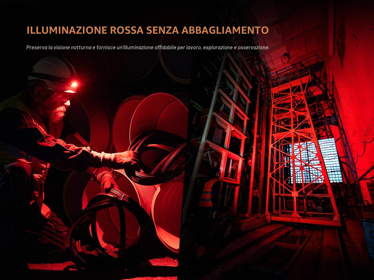 Fenix HM61R V3.0 - Lampada frontale ricaricabile per esterni, 1800 lumen, 195 m, 300 ore massime, fascio abbagliante, fascio di luce rossa/flash, base magnetica, IP68