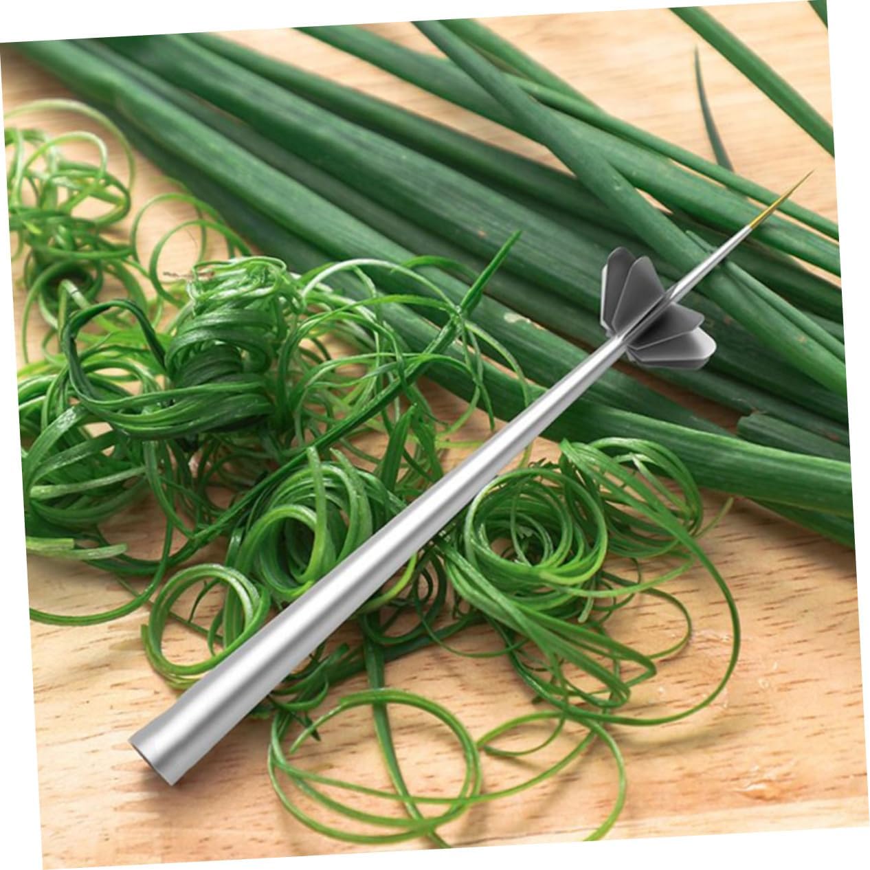 2pcs Scallion Grater Copper Vegetable Cutter for Efficient Slicing and Shredding for Onions Chilies and Similar Veggies and Resistant Design image 2