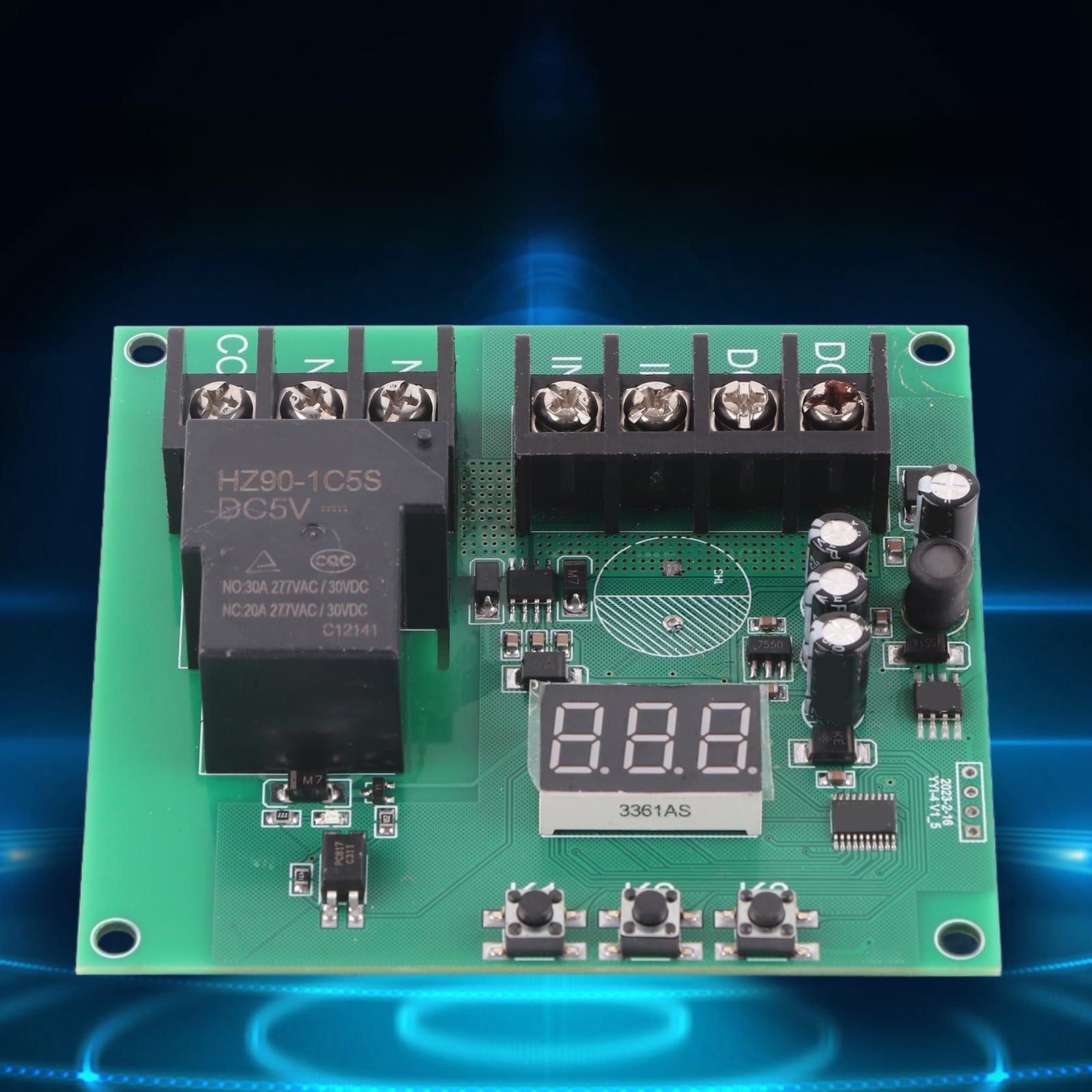 Module de Détection de Courant Continu 7-30V 0-30A, Module de Relais de Protection contre les Surintensités, Accessoire Multifonctionnel pour un Usage Domestique