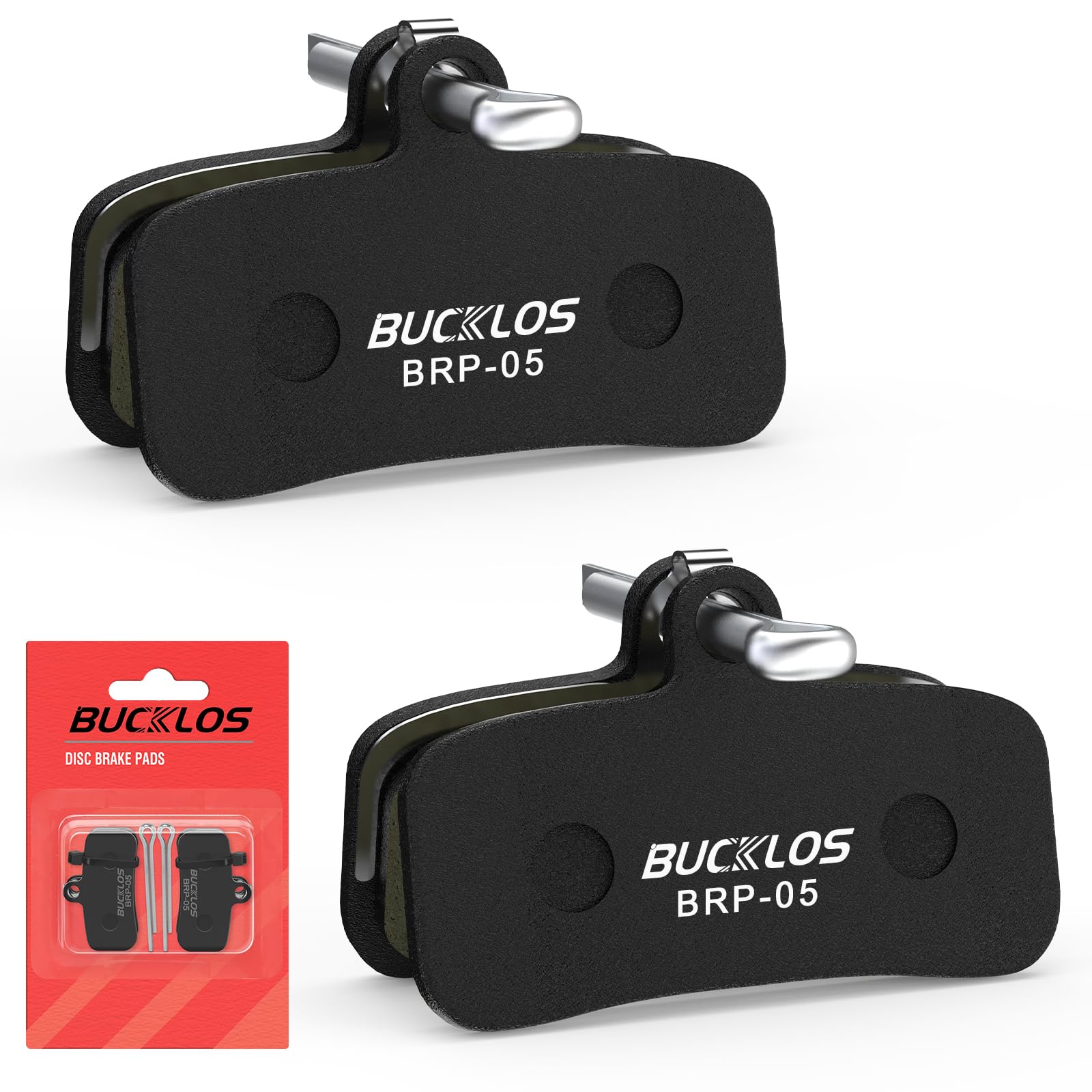 AEYINO Bike Disc Brake Pads - 2pairs/4pairs Bicycle Disk 4 Piston Pads for Shimano D02S D03S Saint Deore XT XTR SLX Zee/Tektro/TRP for Mountain Bike/Road Bike/Ebike/MTB