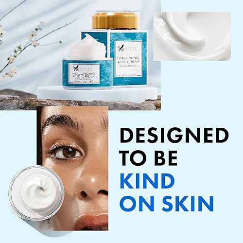 Miniatura 6 de Hidratante facial de ácido hialurónico para mujeres y hombres, loción facial antienvejecimiento, crema facial hidratante antiarrugas, crema