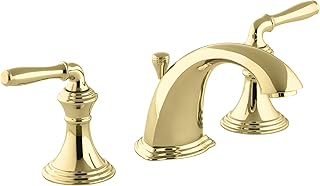 Bathroom Faucet by KOHLER, Bathroom Sink Faucet, Devonshire Collection, 2-Handle Widespread Faucet with Metal Drain, Polis...