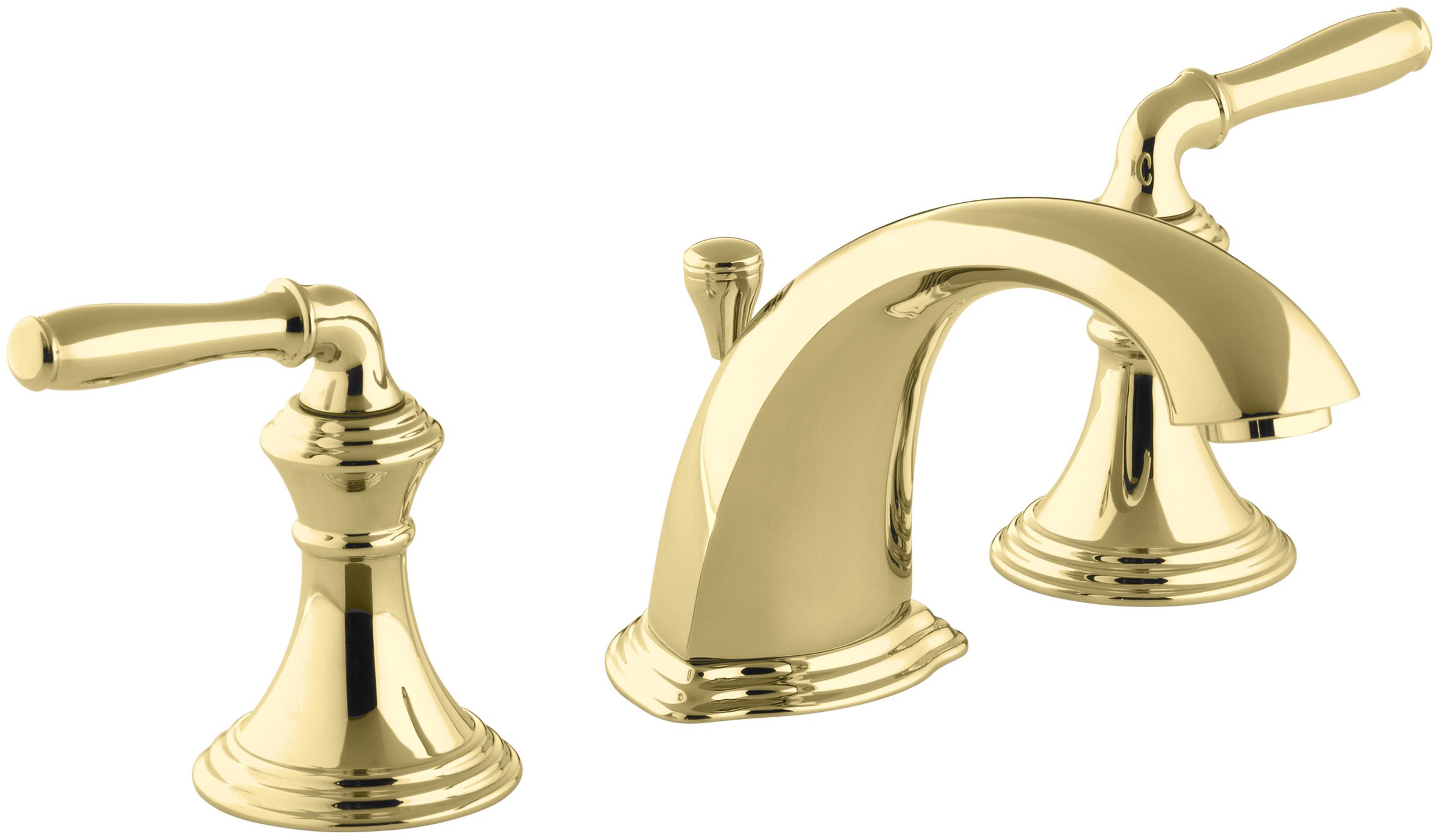 Kohler394-4-PB Devonshire Bathroom Sink Faucet, Vibrant Polished Brass