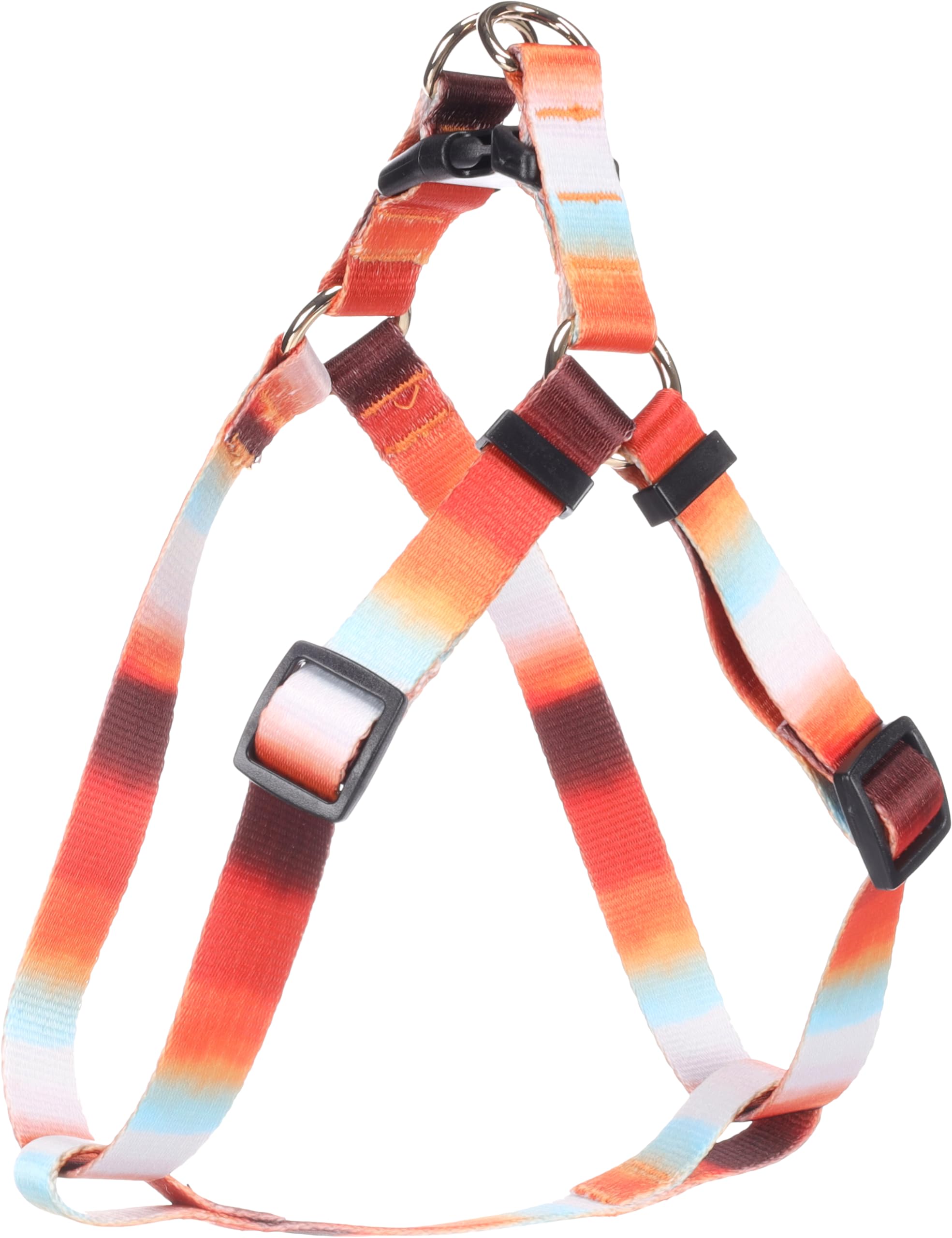 Flamingo Dog Harness Step&Go Naja Mix M 35-60cm 35-60cm 20mm