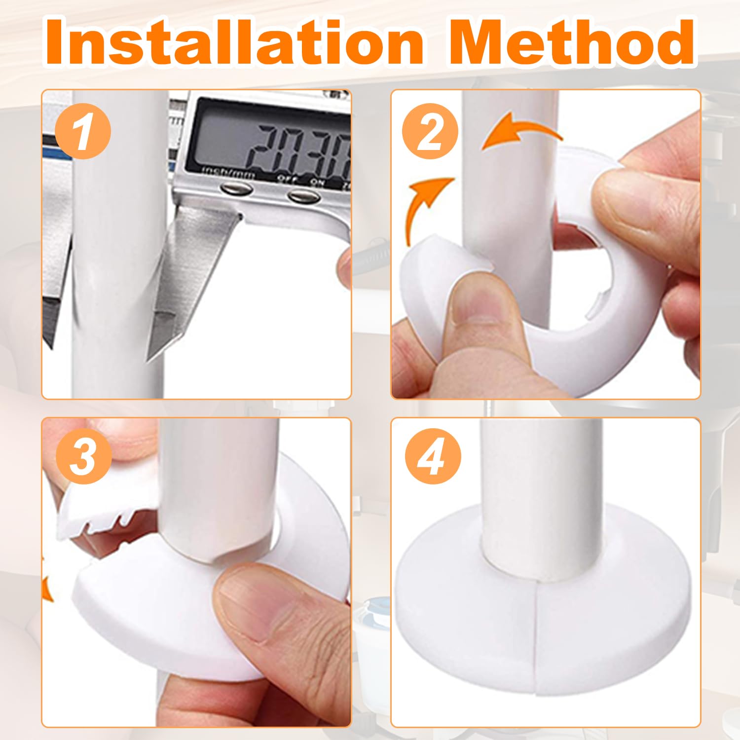 Pipe Covers - Conceal Plumbing with These 4-Pack -5