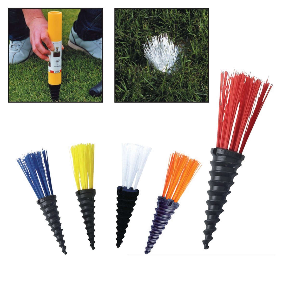 Visiodirect Boîte De 25 Implants Plifix + 1 Enfonçoir – Délimitation Durable De Terrains