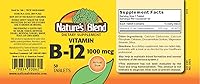Vista 2 de Nature's Blend Tabletas de vitamina B12, 1000 mcg, 50 tabletas