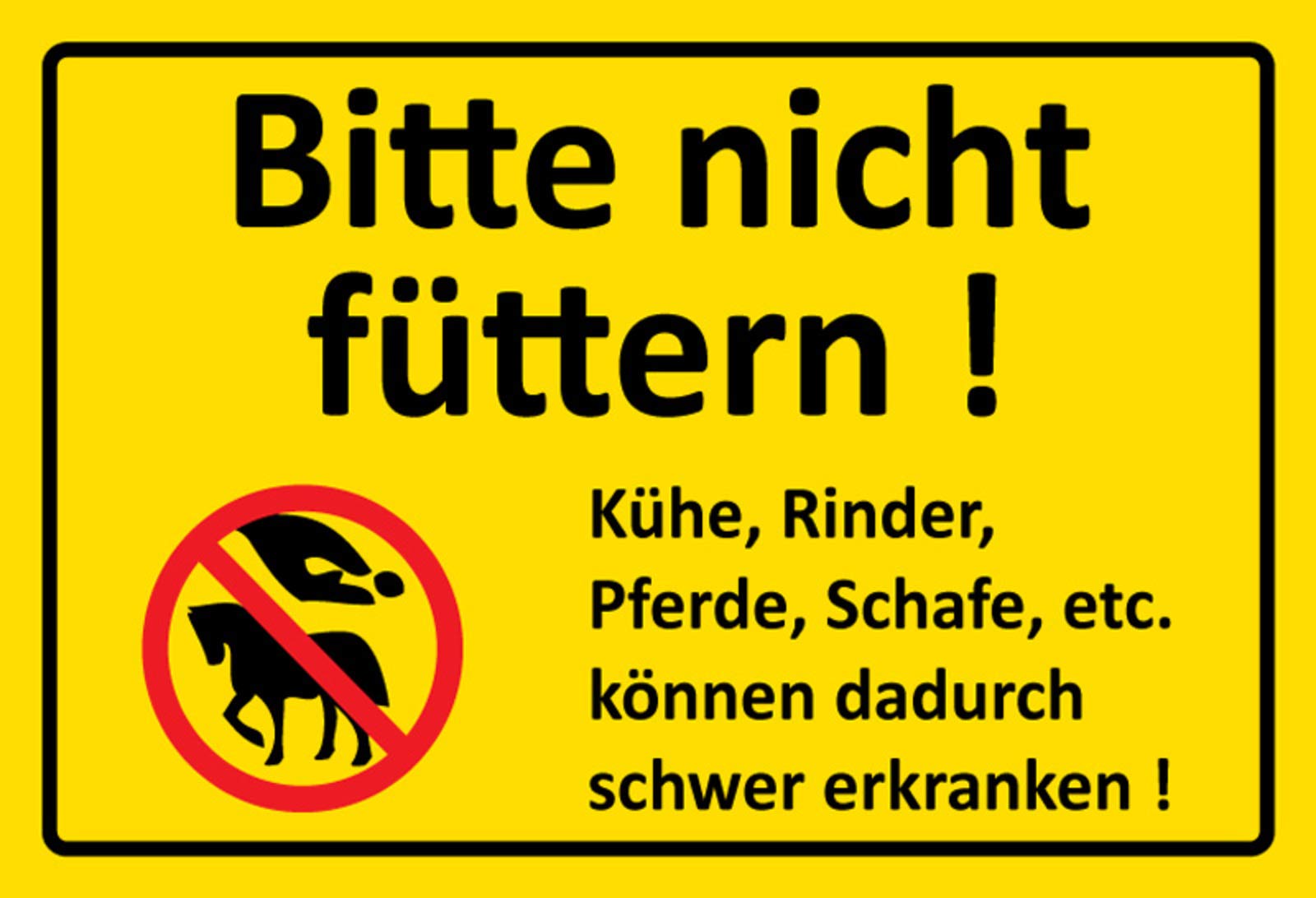 Schatzmix Treasure Mix Warning Sign with Horse Design 20 x 30 cm Tin Sign Tin Sign Multi-Coloured