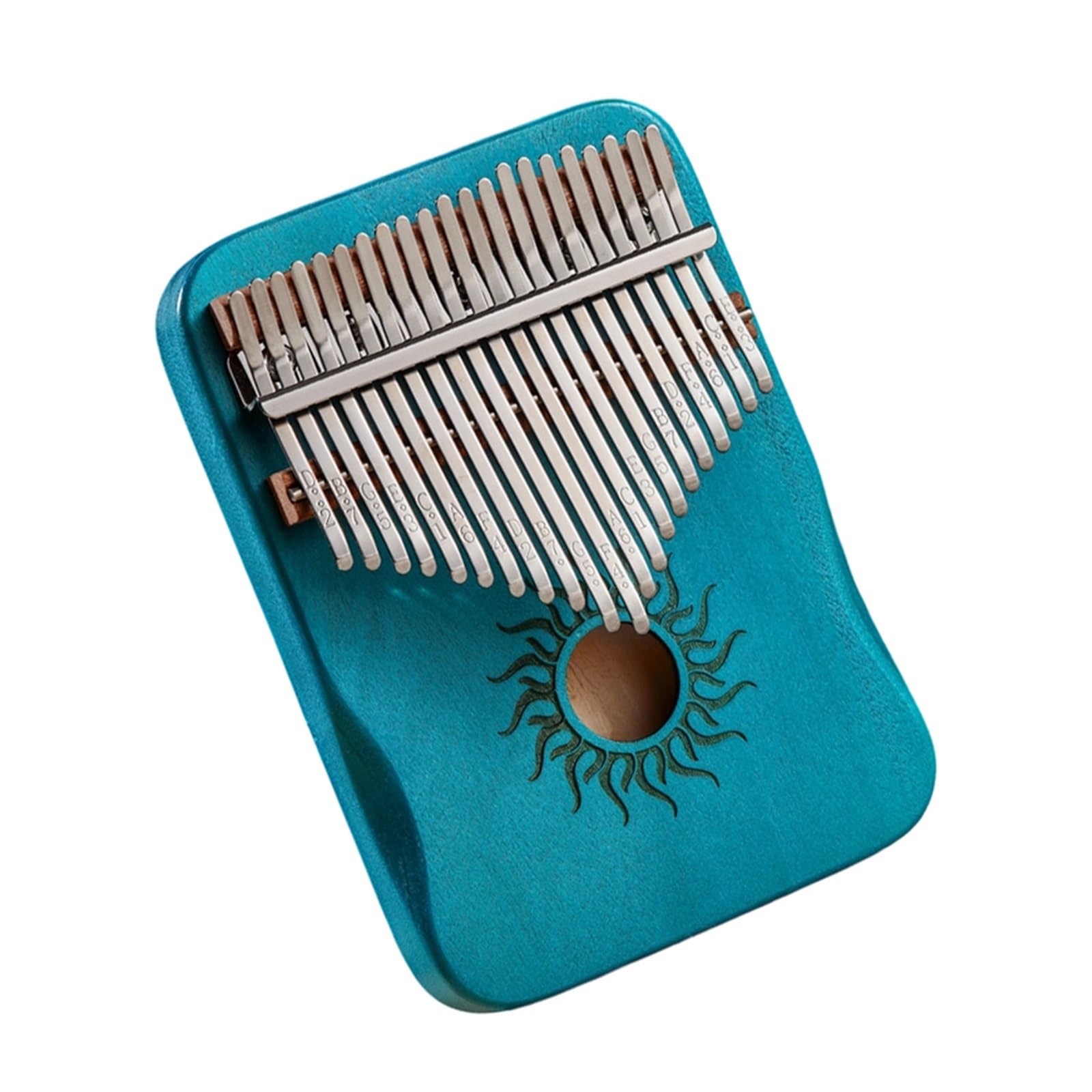 Kalimba Un Instrumento Profesional Hecho De Madera De Arce Con 17 O 21 Notas(21 tone Blue)