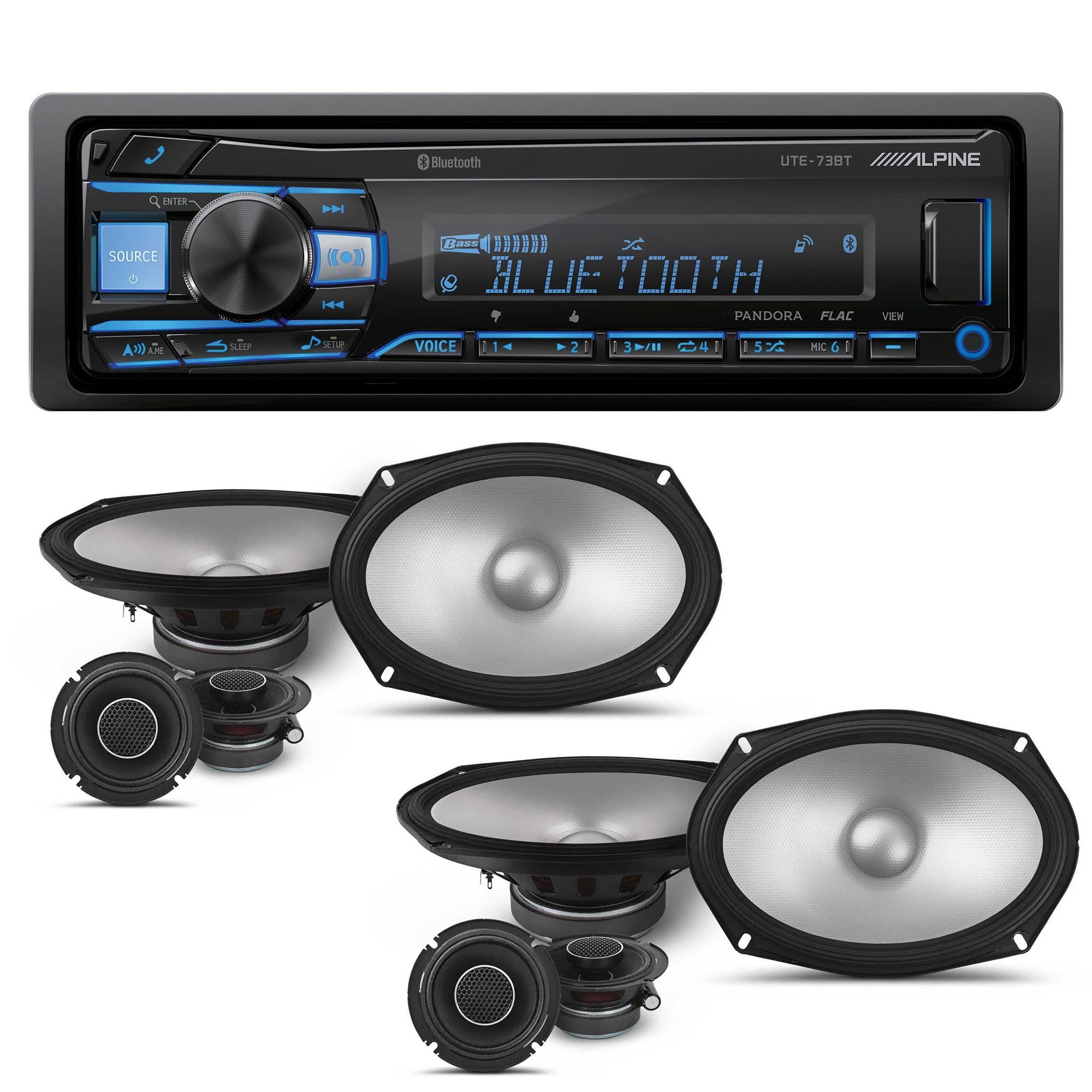 Amazon.com: Alpine UTE-73BT Mech-Less Digital Bluetooth Media