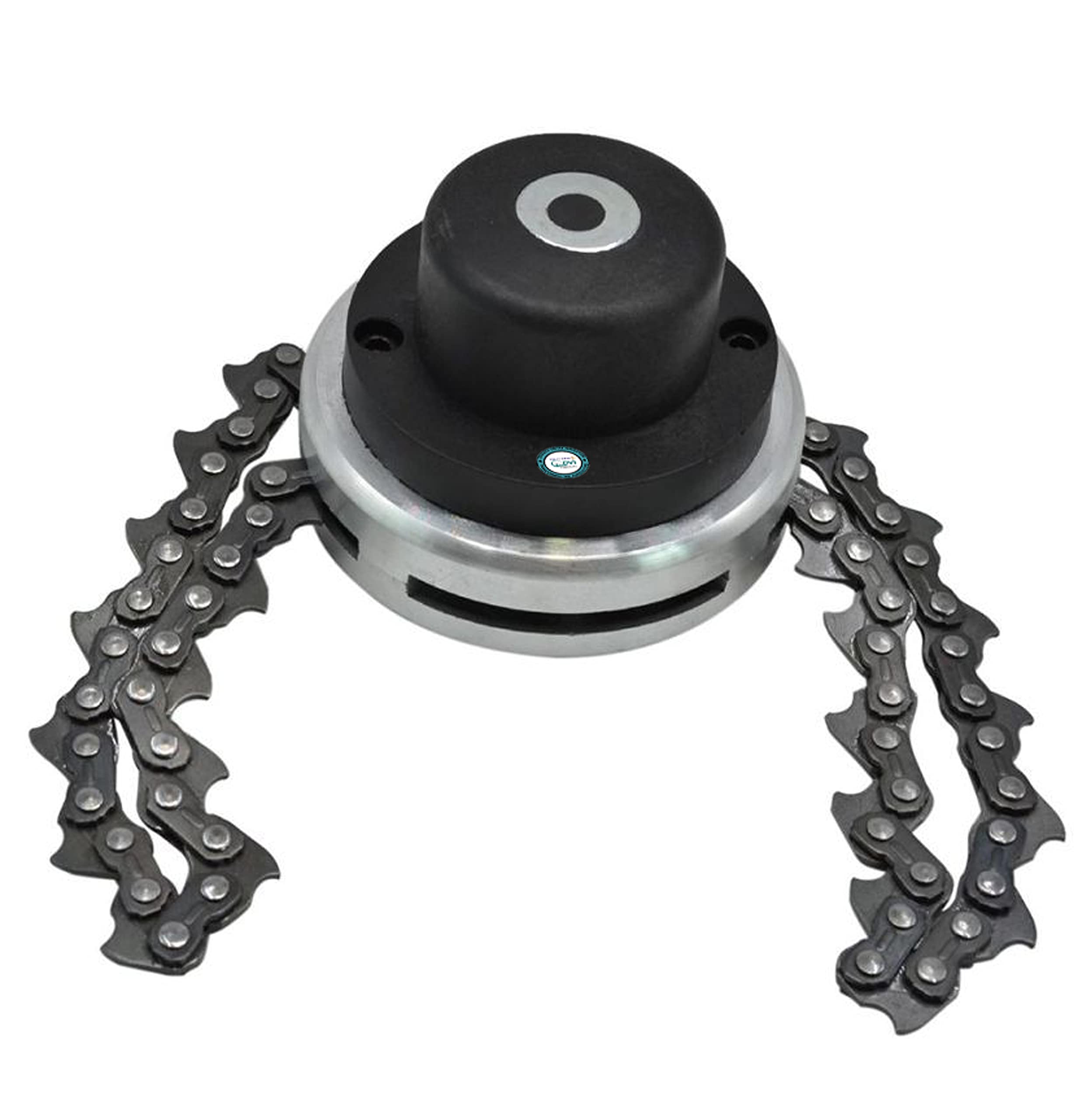 DVI Heavy Duty Chain Trimmer Head FIT to All Types of Brush Cutter Used for Grass Cutting (Pack of 1) Silver