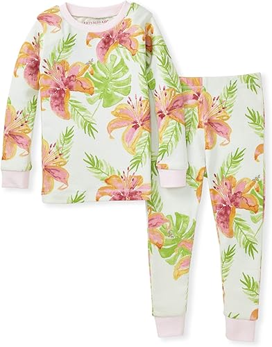 Miniatura 90 de Burt's Bees Baby Pijama para niña, 2 piezas, camiseta de manga larga y pantalones de algodón orgánico