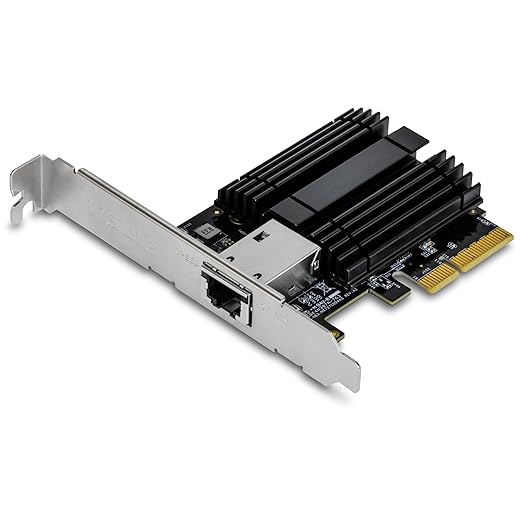 TRENDnet 10G PCIe Network Adapter, TEG-10GECTX, Convert a PCI Express Slot Into a 10 Gigabit Ethernet Port, 802.1Q VLAN Tagging, Windows and Windows Server Support