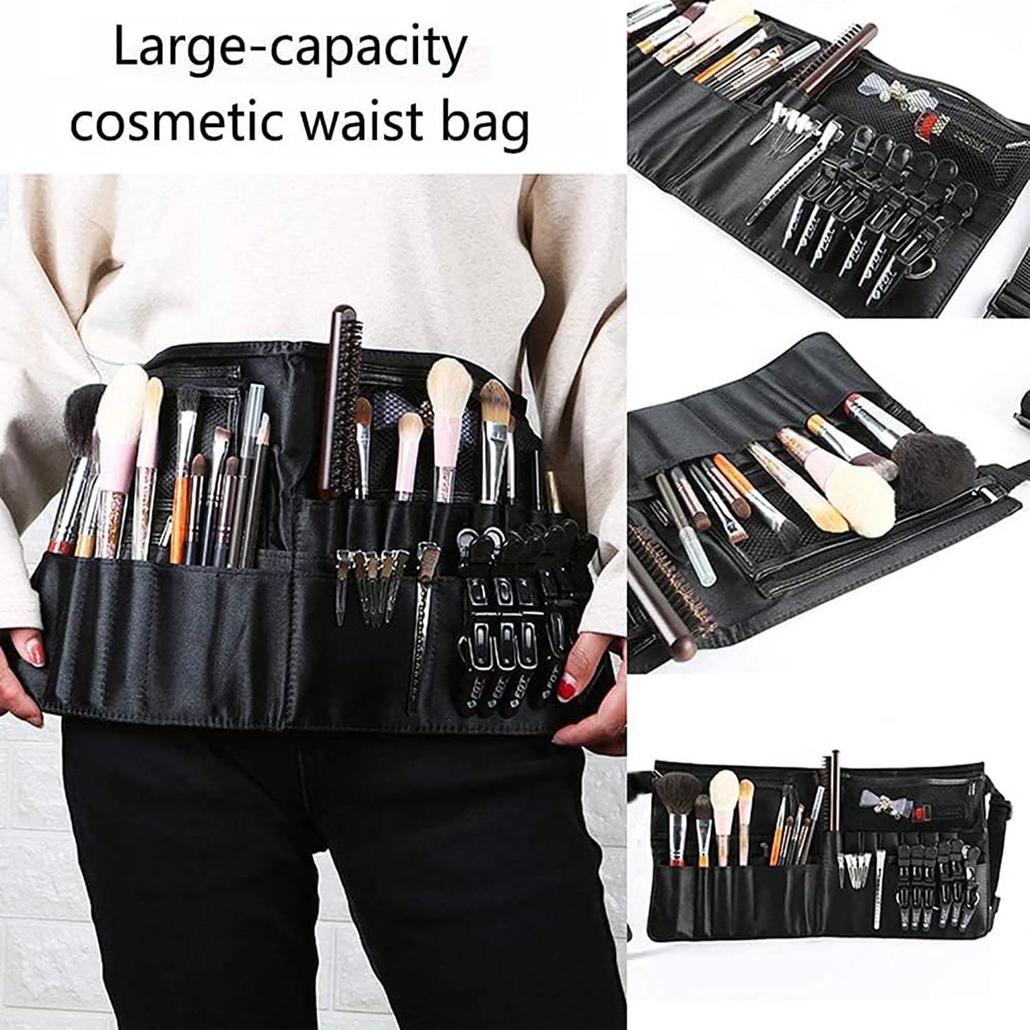 Beauty Case da Viaggio, Porta Pennelli Make Up, Borsa per Trucco, Trousse Trucchi, Makeup Bag per Artisti