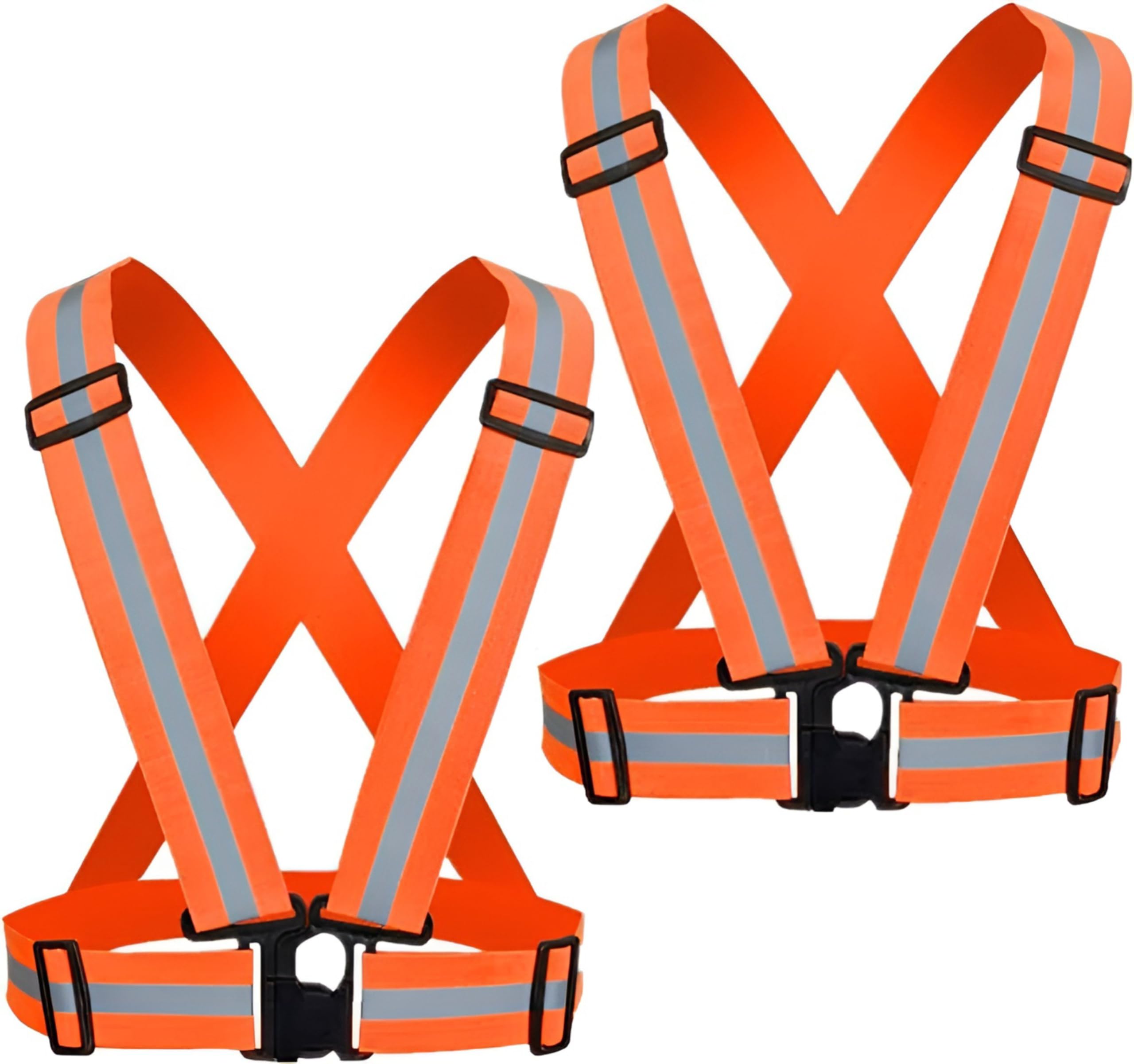 STYLERA High Visibility Protective Safety Reflective Vest Belt Jacket Construction Traffic Reflector Cross Straps Adjustable Belt for Men and Women (B0CLGQG6MT) Amazon Price History, Amazon Price Tracker
