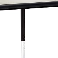 Vista 5 de Yaxa Basics Mesa de actividades rectangular ajustable para el aula, escritorio de escritura, altura ajustable de 19-30 pulgadas, parte superior