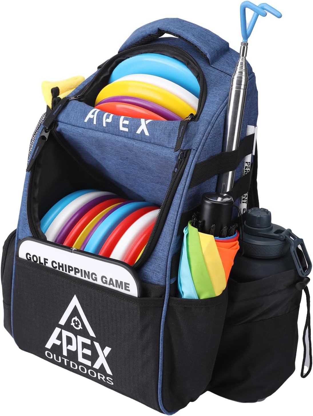 Disc Golf Bag, Disc Golf Backpack with 22+ Disc Capacity, Durable & Lightweight Frisbee Golf Bags with Multiple Storage Pockets