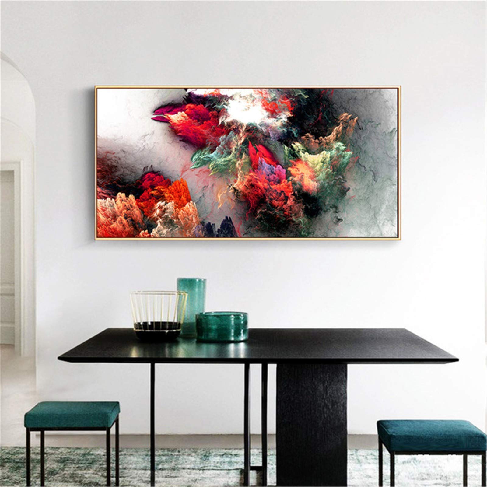 Peinture diamant nuages colorés XXL pour illuminer et décorer votre salon