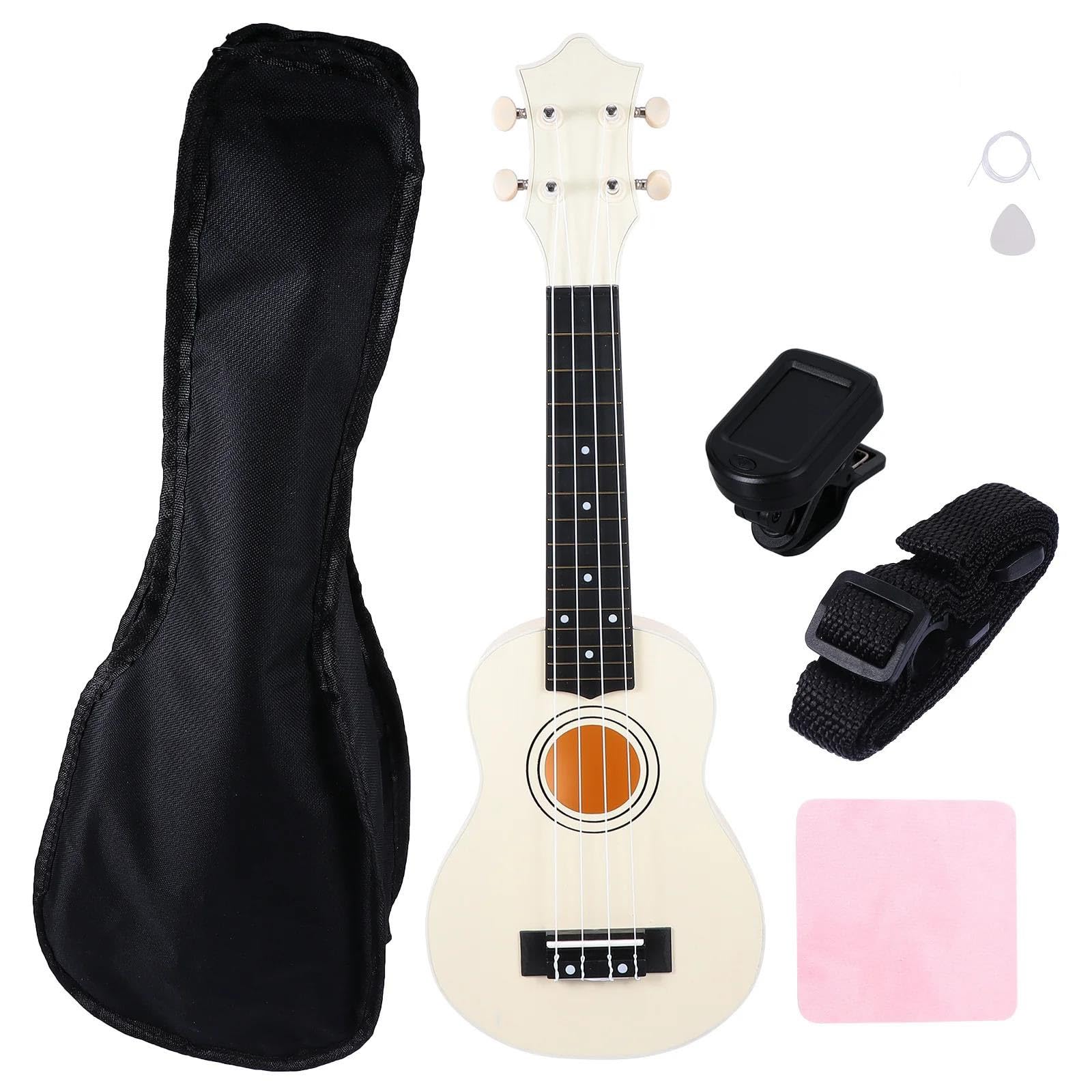 Ukulele Zestaw Ukulele 12 Cali Dla Początkujących Lekki Mały Stabilny Dźwięk Drewno Lipowe(Type3)