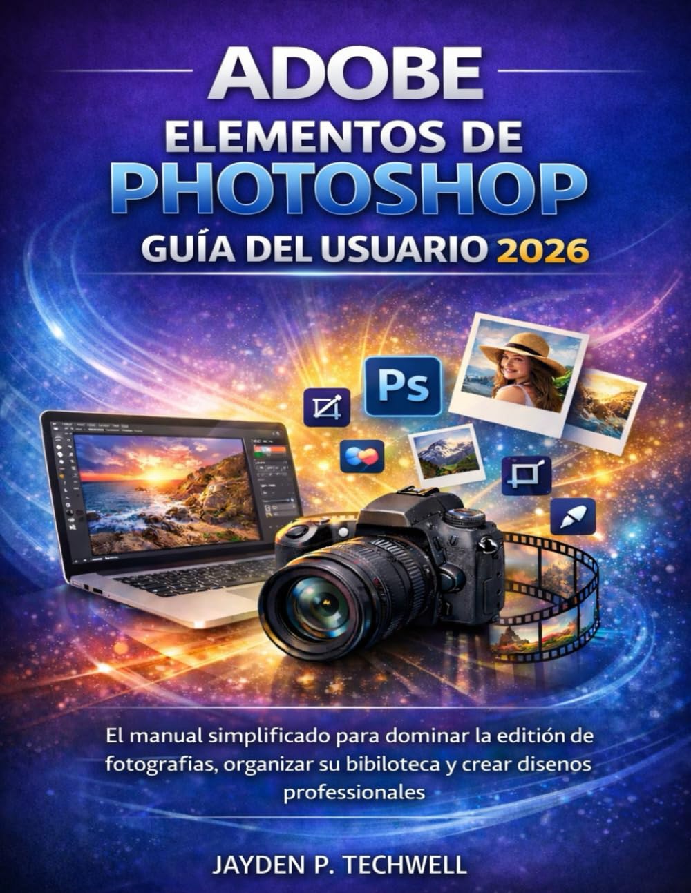 ADOBE ELEMENTOS DE PHOTOSHOP GUÍA DEL USUARIO 2026: El manual simplificado para dominar la edición de fotografías, organizar su biblioteca y crear diseños profesionales