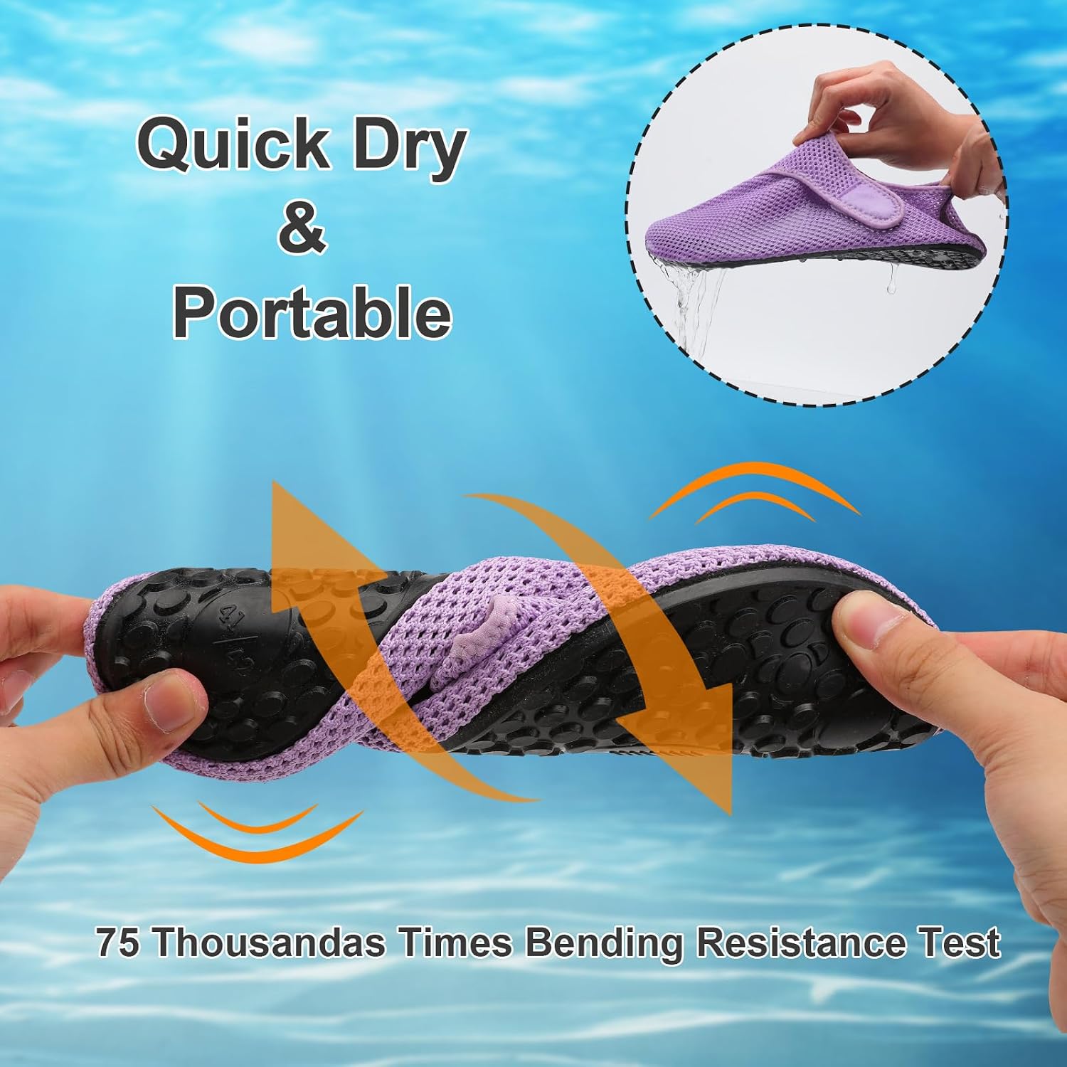 BARERUN Barefoot Quick-Dry Water Sports Shoes Aqua Socks for Swim Beach Pool Surf Yoga for Women Men